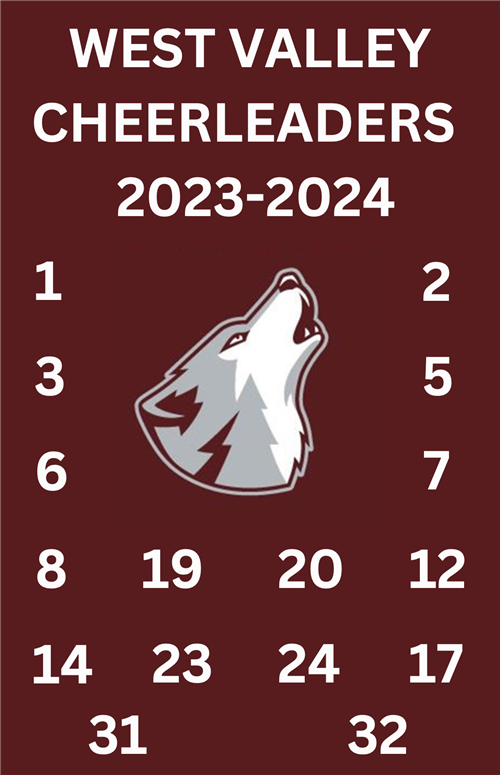 WVMS Cheer Tryout Numbers 23-24
